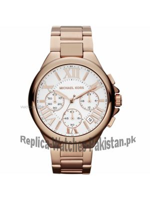 MICHAEL KORS  Oversized Bradshaw Rose Gold-Tone Watch Price in Pakistan