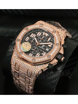 Audemars Piguet Royal Oak Offshore Pink Gold Diamond Men's Watch  Price in Pakistan