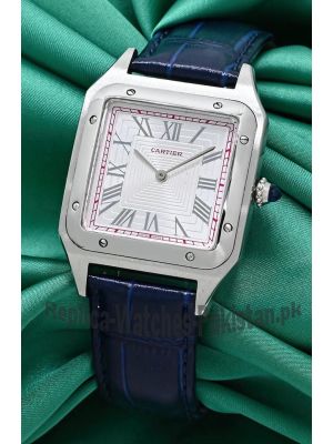 Cartier Santos Dumont Ladies Blue Straps Watch Price in Pakistan