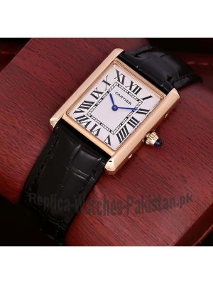 Cartier Tank Solo Leather Straps Ladies Watch Price in Pakistan