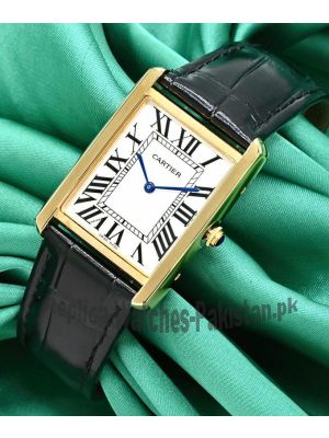 Cartier Tank Solo Leather Straps Womens Watch Price in Pakistan
