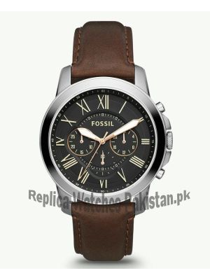 Fossil Grant Chronograph Brown Leather Watch FS4813  (Same as Original) Price in Pakistan