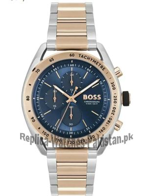 Hugo Boss Men’s Two-tone Blue Dial Watch Price in Pakistan
