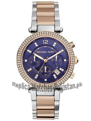 Michael Kors Women's MK6141 Parker Round Two-tone Bracelet Watch Price in Pakistan