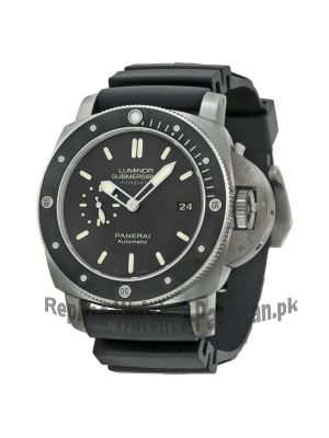 Panerai Luminar Submersible 1950 Amagnetic Black Dial Black Rubber Men's Watch Price in Pakistan