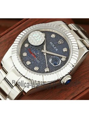 Rolex Datejust Diamond Blue Computer Dial Swiss Watch Price in Pakistan