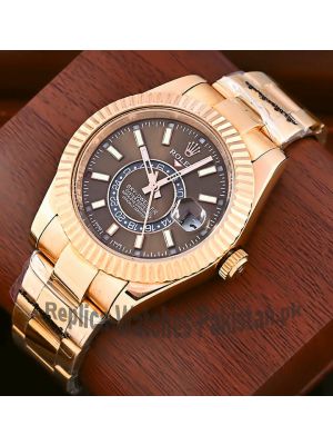 Rolex Sky-Dweller Brown Dial Watch Price in Pakistan