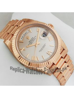 Rolex Day-Date II President Rose Gold Watch Price in Pakistan