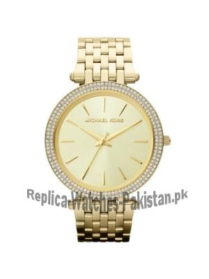 Michael Kors Darci Glitz Gold Dial Pave Bezel Ladies Watch Price in Pakistan