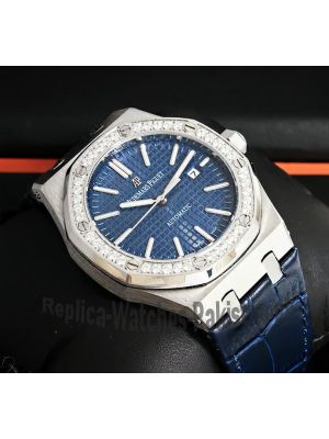Audemars Piguet Royal Oak Blue Dial Diamond Bezel Watch Price in Pakistan