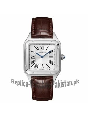 Cartier Santos Dumont Brown Strap Watch Price in Pakistan