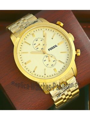 Fossil Townsman Goldtone Chronograph Men's Wrist Watch Price in Pakistan