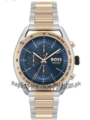 Hugo Boss Men’s Two-tone Blue Dial Watch Price in Pakistan