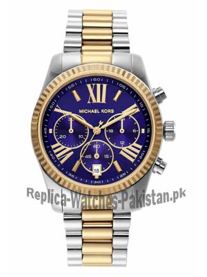 Michael Kors Lexington Chronograph Blue Dial ladies Watch Price in Pakistan