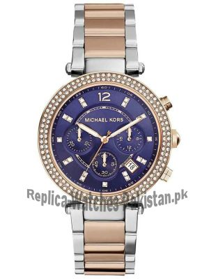 Michael Kors Women's MK6141 Parker Round Two-tone Bracelet Watch Price in Pakistan