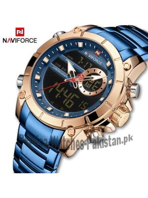 NAVIFORCE NF9163 Stainless Steel Dual Time Wrist Watch Price in Pakistan