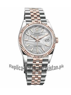 Rolex Datejust Silver Palm Motif Dial Watch-Newest Model  (2022) Price in Pakistan