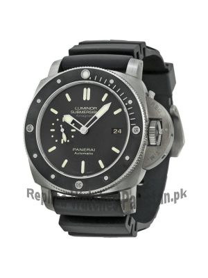 Panerai Luminar Submersible 1950 Amagnetic Black Dial Black Rubber Men's Watch Price in Pakistan