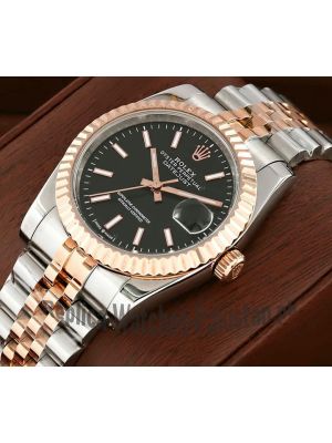 Rolex Datejust Black Dial Two Tone Watch Price in Pakistan