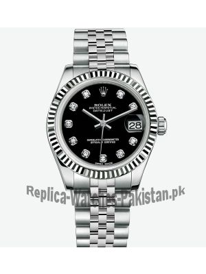 Rolex Datejust Black diamond dial Watch Price in Pakistan