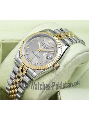 Rolex Datejust Grey Dial Two Tone Watch Price in Pakistan