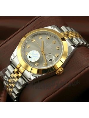 Rolex Datejust II Rolesor Gray Diamond Dial Watch Price in Pakistan