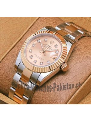 Rolex Datejust Lady Rose Gold Dial Two Tone Watch Price in Pakistan