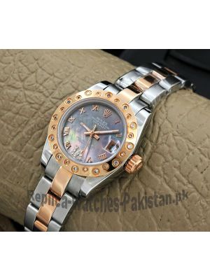 Rolex Datejust Mother of Pearl Dial Two Tone Watch Price in Pakistan