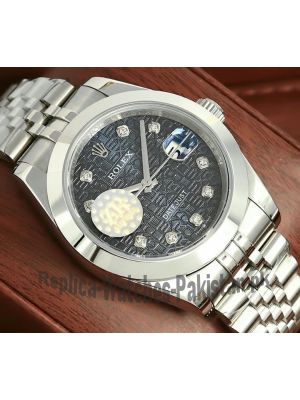 Rolex Datejust Navy Blue Copmuter Dial Watch  Price in Pakistan