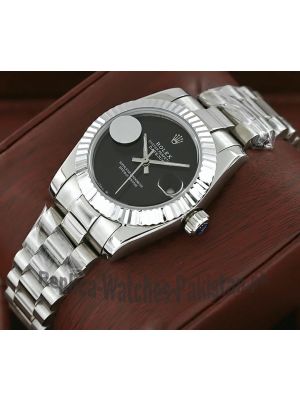 Rolex Datejust Onyx Black Dial Ladies Watch Price in Pakistan
