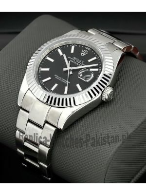 Rolex Datejust Rolesor 41  Black Dial Watch Price in Pakistan