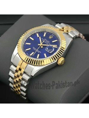 Rolex Datejust Two-Tone Blue Dial Watch Price in Pakistan