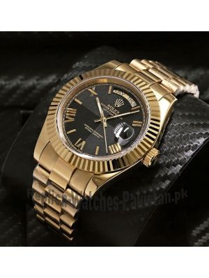 Rolex Day-Date Black Dial Watch Price in Pakistan