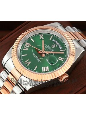 Rolex Day-Date Green Roman Dial Swiss Watch Price in Pakistan