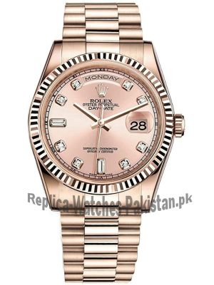 Rolex Day Date President 36 Everose Gold Watch Price in Pakistan