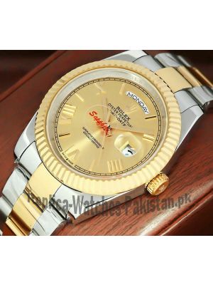 Rolex Day-Date  Roman Dial Two Tone Watch 2021 Price in Pakistan