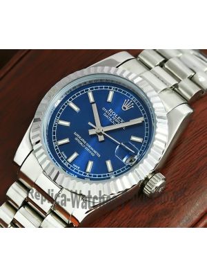 Rolex Lady-Datejust Blue Dial Watch Price in Pakistan