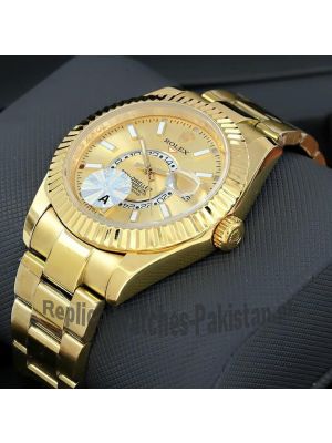 Rolex Sky-Dweller Yellow Gold Swiss Watch Price in Pakistan