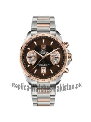 Tag Heuer Grand Carrera Calibre 17 Brown Dial-Stainless Steel Watch Price in Pakistan