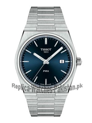 Tissot PRX Silver Stainless Steel Blue Dial Quartz Watch for Gents Price in Pakistan
