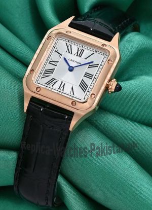 Cartier Santos Dumont Rose Gold Ladies Watch Price in Pakistan